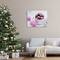Stupell Industries Glimmering Pink Christmas Ornaments Canvas Wall Art